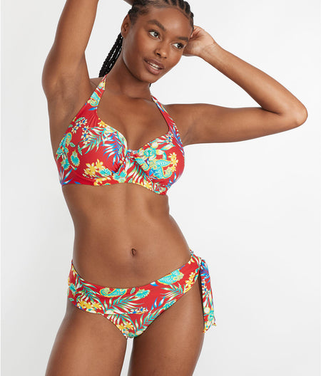 Heatwave Fold-Over Side Tie Bikini Bottom