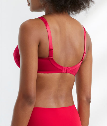 Madison Side Support Bra: Scarlet