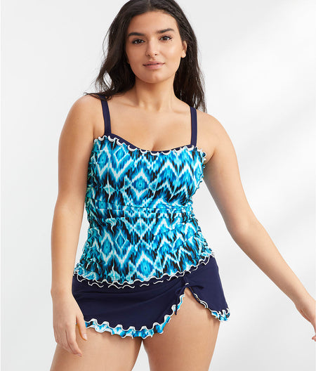 Ocean Blues Skirted Bikini Bottom