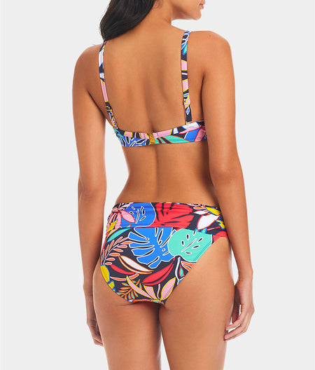 Color Field Tie-Front Bikini Top D-DD Cups