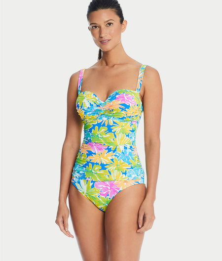 Spring It On Shirred Underwire One-Piece