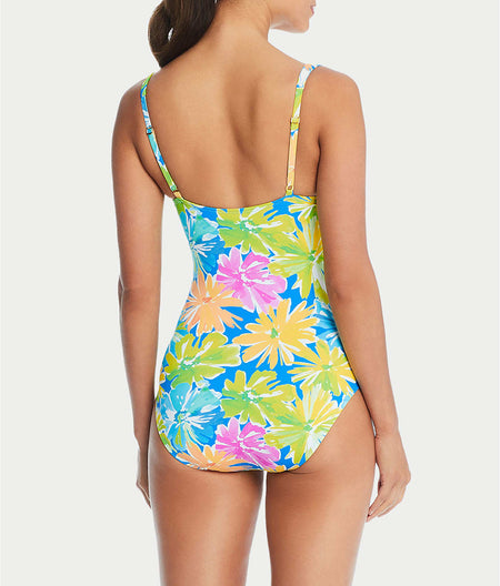 Spring It On Shirred Underwire One-Piece