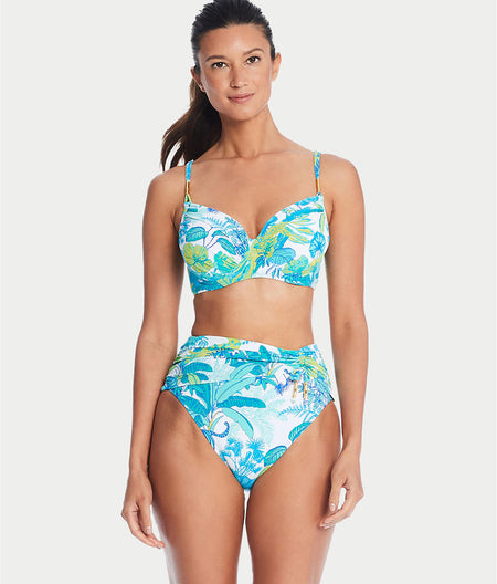 What's New Pussycat High-Waist Sarong Bikini Bottom