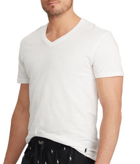 Classic Fit Cotton Wicking V-Neck T-Shirt 5-Pack