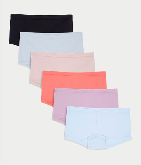 Seamless Boyshort 6-Pack