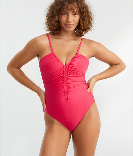 Glisten Shirred One-Piece