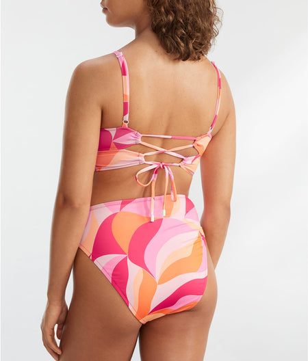 Shell Abstract High-Waist Bikini Bottom