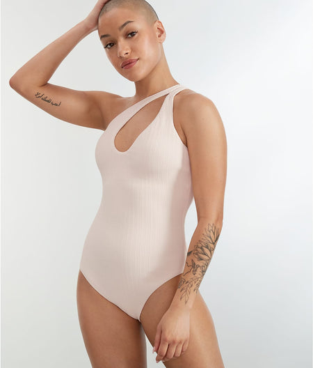 Sandbar Solid One-Shoulder One-Piece