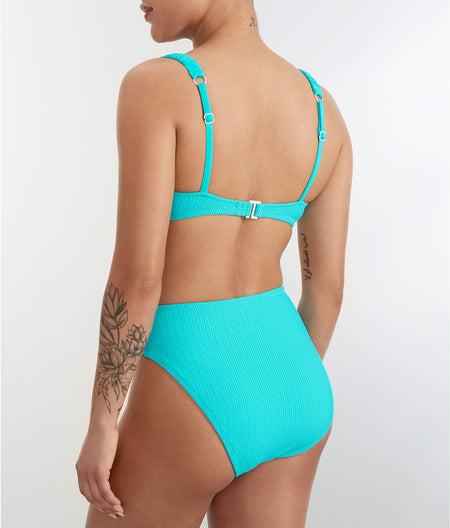 Sandbar Solids High-Waist Bikini Bottom