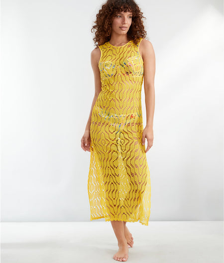 On Vacation Bamba Mesh Cover-Up