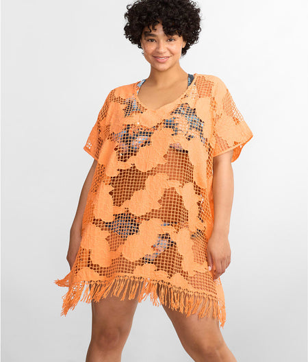 Mesh Kaftan Cover-Up