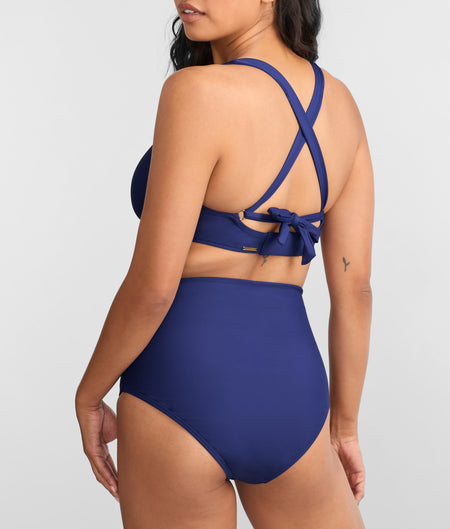 Capri Fold-Over High Waist Bikini Bottom