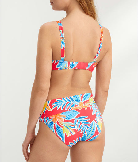 Tiger Lily Fold-Over High-Waist Bikini Bottom