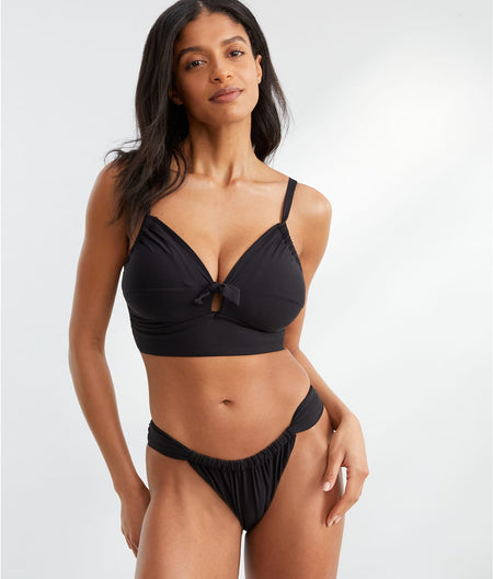 Black Colette Underwire Bralette Bikini Top