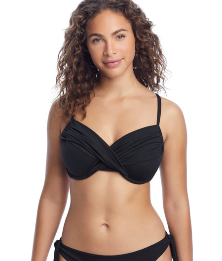 Black Crossroads Bikini Top