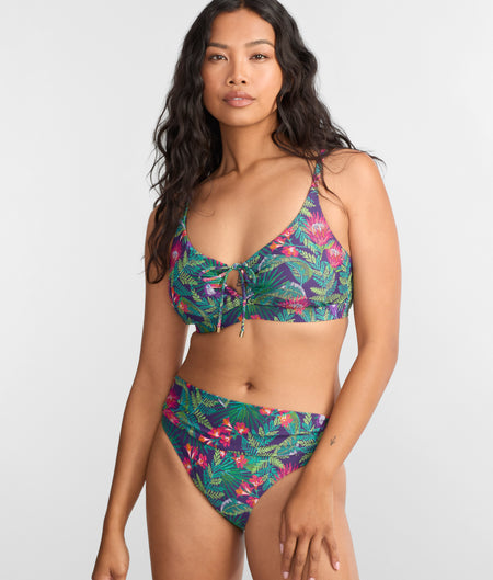 Printed Kauai Underwire Bralette Bikini Top