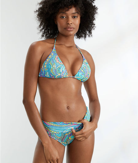 Paisley Pop Reversible Starlette Triangle Bikini Top