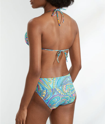 Paisley Pop Reversible Starlette Triangle Bikini Top