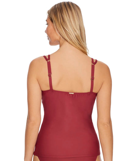 Tuscan Red Taylor Underwire Tankini Top