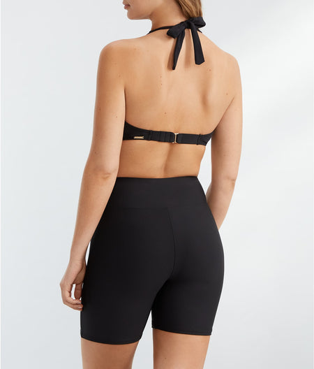 Black Bayside Bike Short Swim Bottom