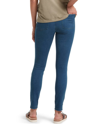 High-Waist Denim Leggings