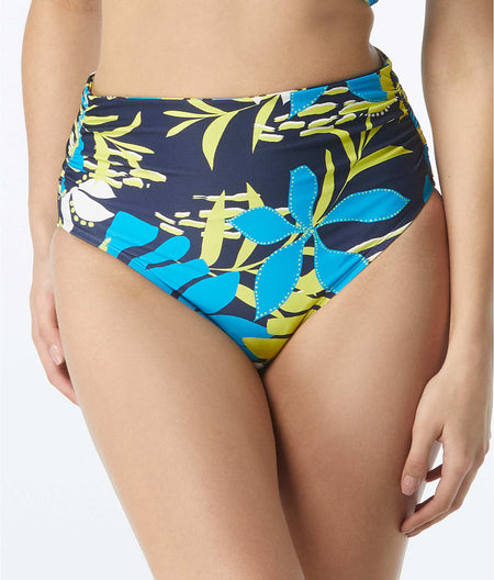 Sea Garden Impulse Fold-Over High-Waist Bikini Bottom