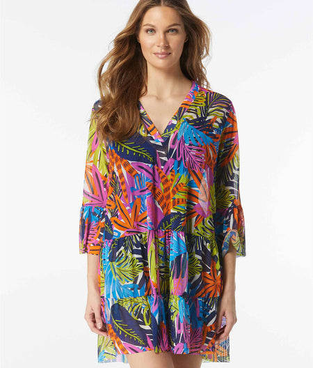 Electric Jungle Enchant Cover-Up Dress