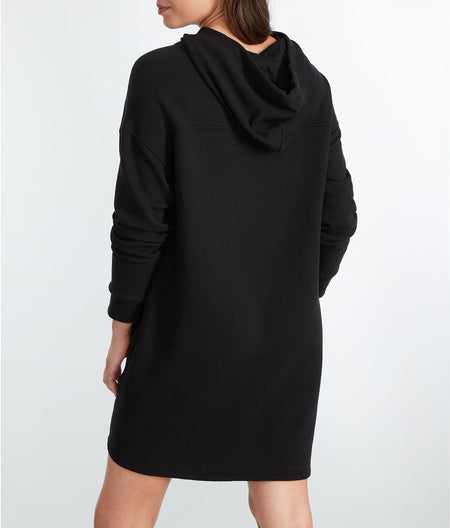 Aderyn Brushed Fleece Knit Hoodie Dress