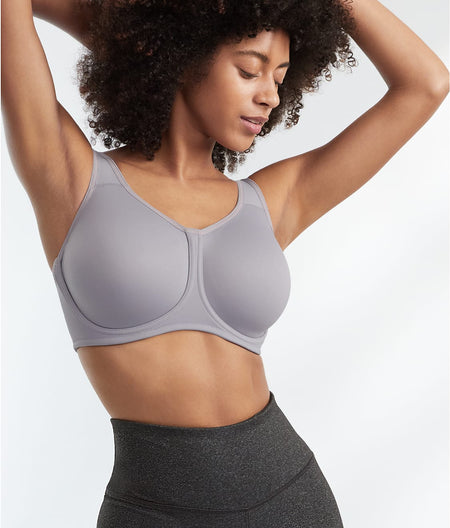 Simone Underwire Sports Bra : Lilac Grey / Zephyr