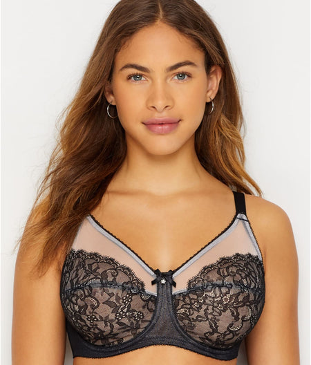 Retro Chic Bra: Black