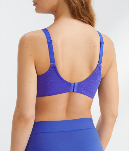 Back Appeal Seamless Bra: Radiant Blue