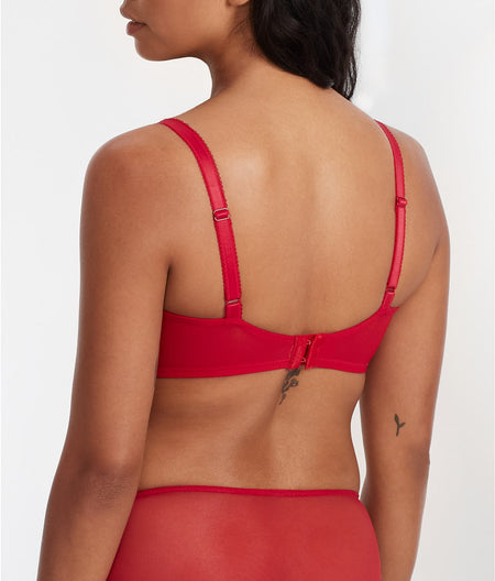 Side Note Satin Side Support Bra