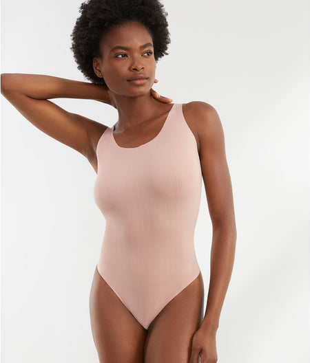 Beauty Cotton Thong Bodysuit