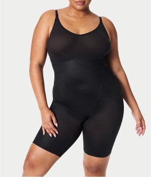 Thinstincts 2.0Closed Bust Mid-Thigh Bodysuit: undefined