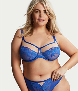 Josephine Full Coverage Lacy Bra: undefined
