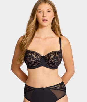 Celeste Balcony Side Support Bra: undefined