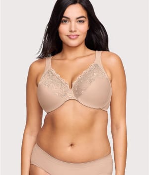 Low Cut WonderWire Lace Bra: undefined