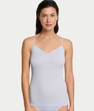 Cotton Seamless Camisole: Blue Dove