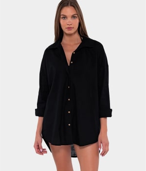 Delilah Shirt Cover-Up: undefined