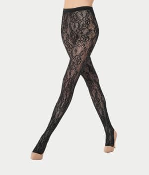 Infinite Rose Net Tights: undefined
