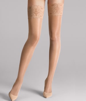 Satin Touch Evening Thigh Highs: undefined