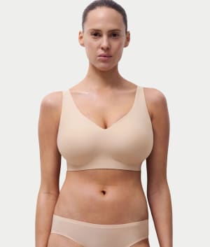 SoftStretch Power V-Neck Wire-Free Bra: undefined