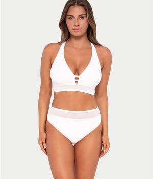 Annie High-Waist Bikini Bottom: undefined