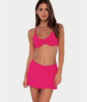 Printed Sporty Skirted Bikini Bottom: undefined