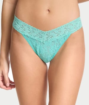 Signature Lace Original Rise Thong: undefined