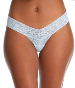 Signature Lace Low Rise Thong: undefined