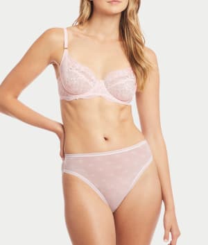 Monogram Sheer High-Waist Bikini: undefined