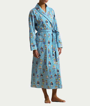 Heritage Polo Bear Woven Robe: undefined