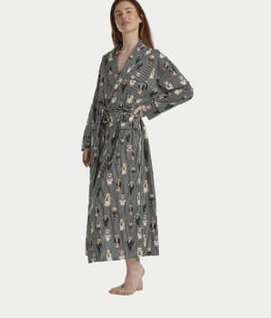 Heritage Polo Bear Woven Robe: undefined