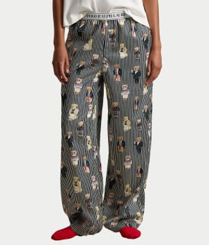 Heritage Polo Bear Pajama Pants: undefined
